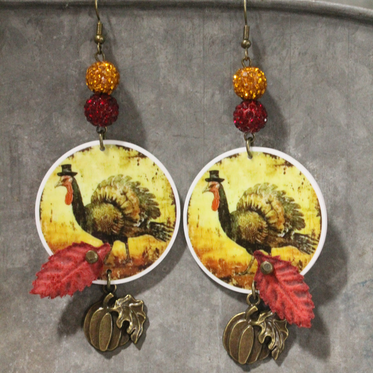 Turkey Trot Dangle Earrings