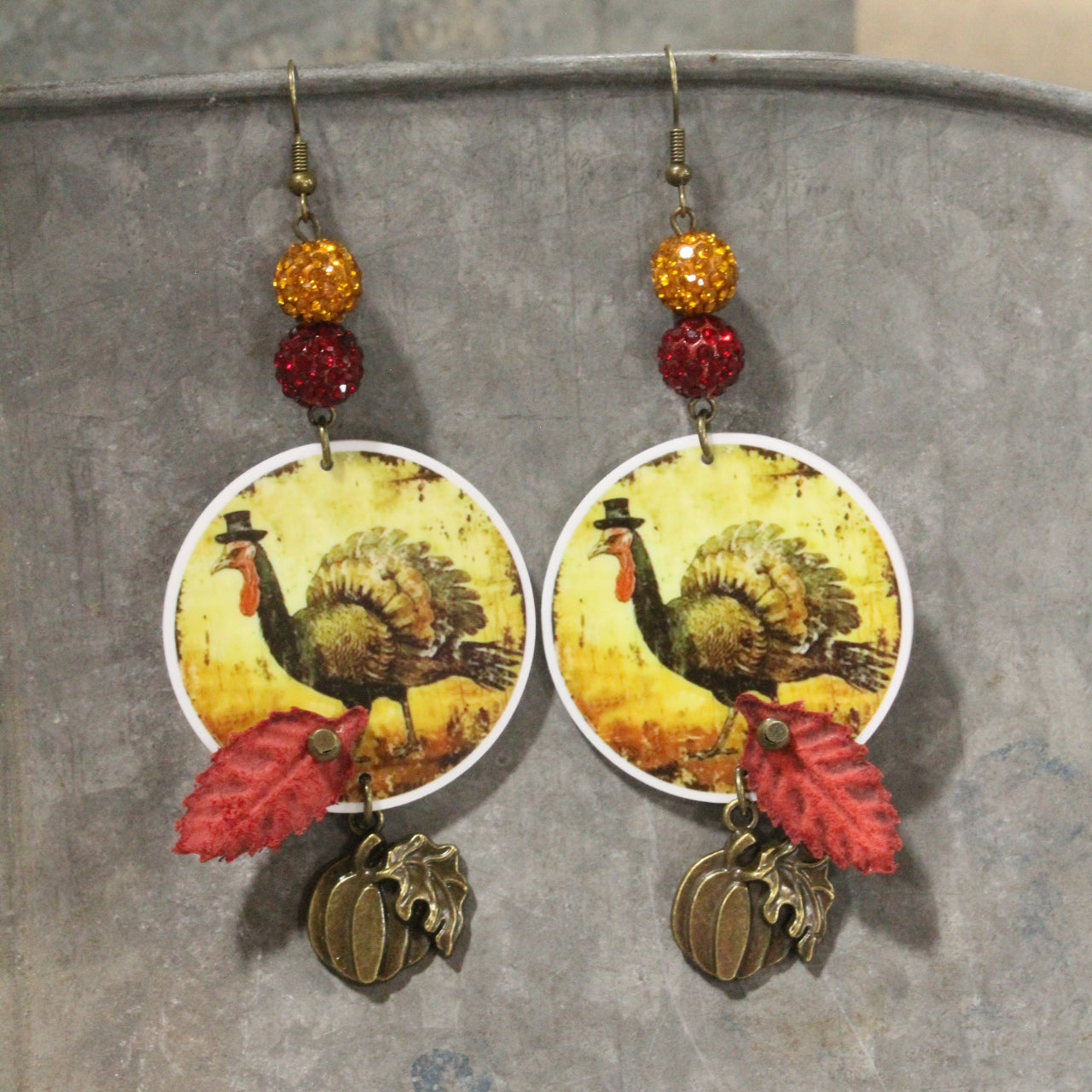 Turkey Trot Dangle Earrings
