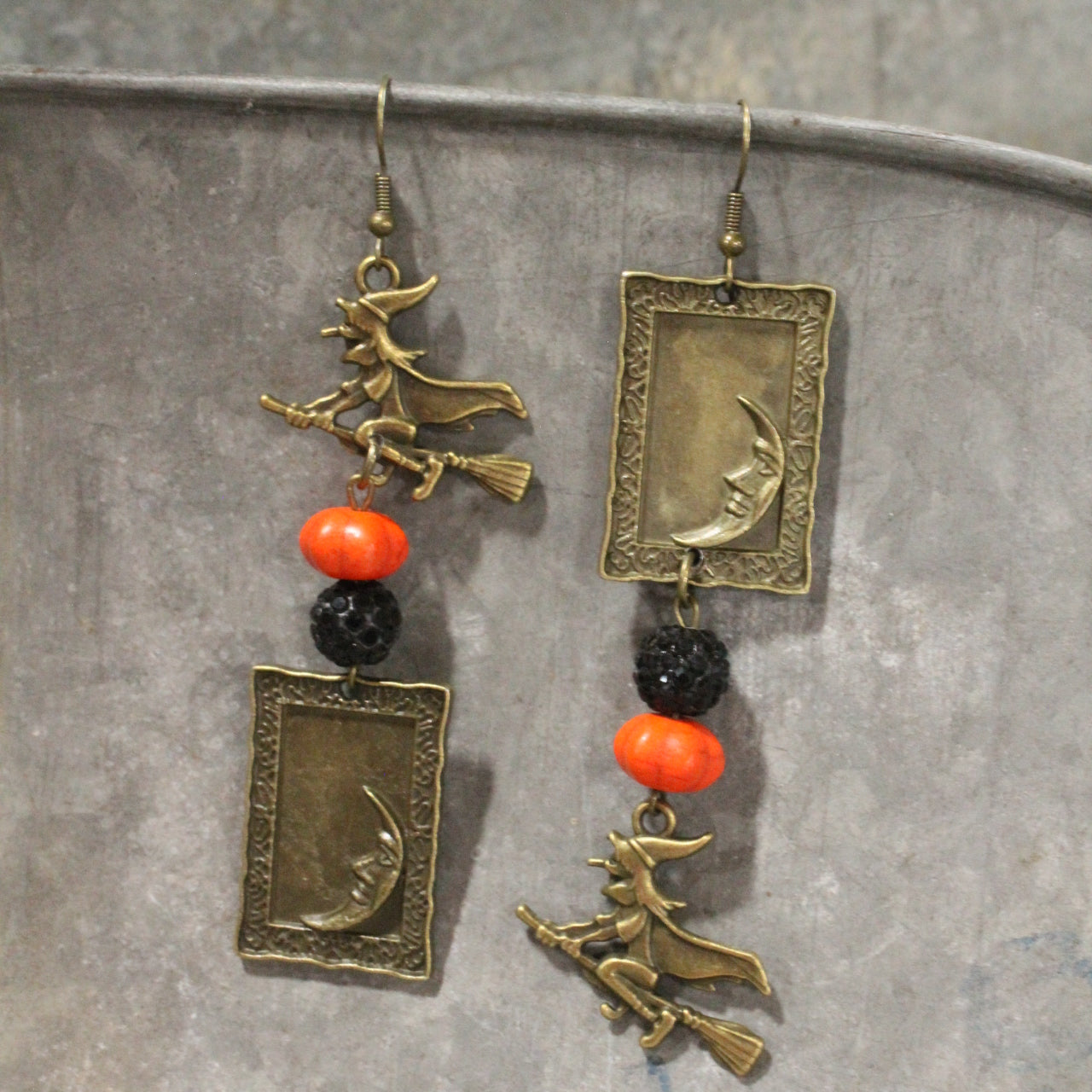 Clocks Winding Down Dangle Earrings