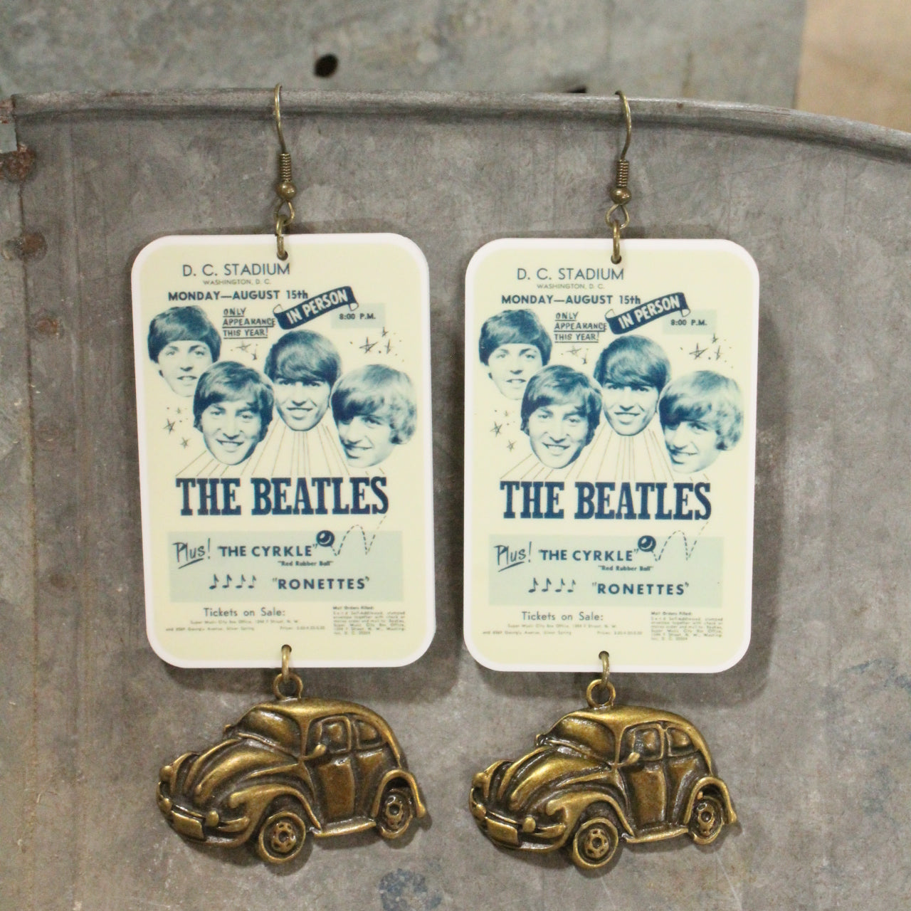 Beatle Mania Chart Topper Dangle Earrings