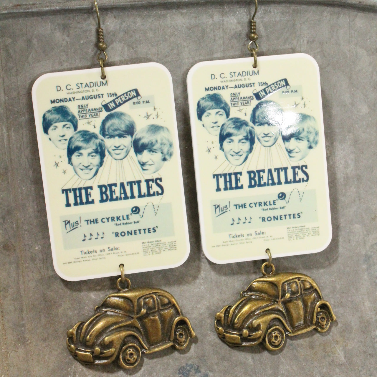 Beatle Mania Chart Topper Dangle Earrings