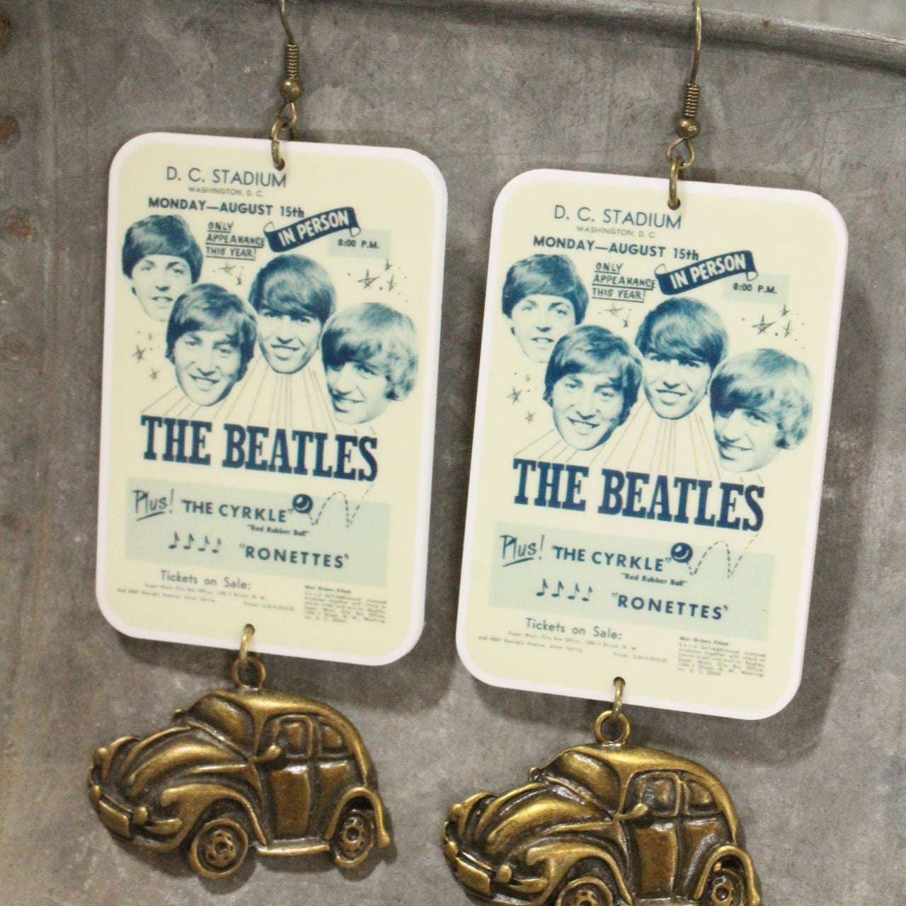 Beatle Mania Chart Topper Dangle Earrings