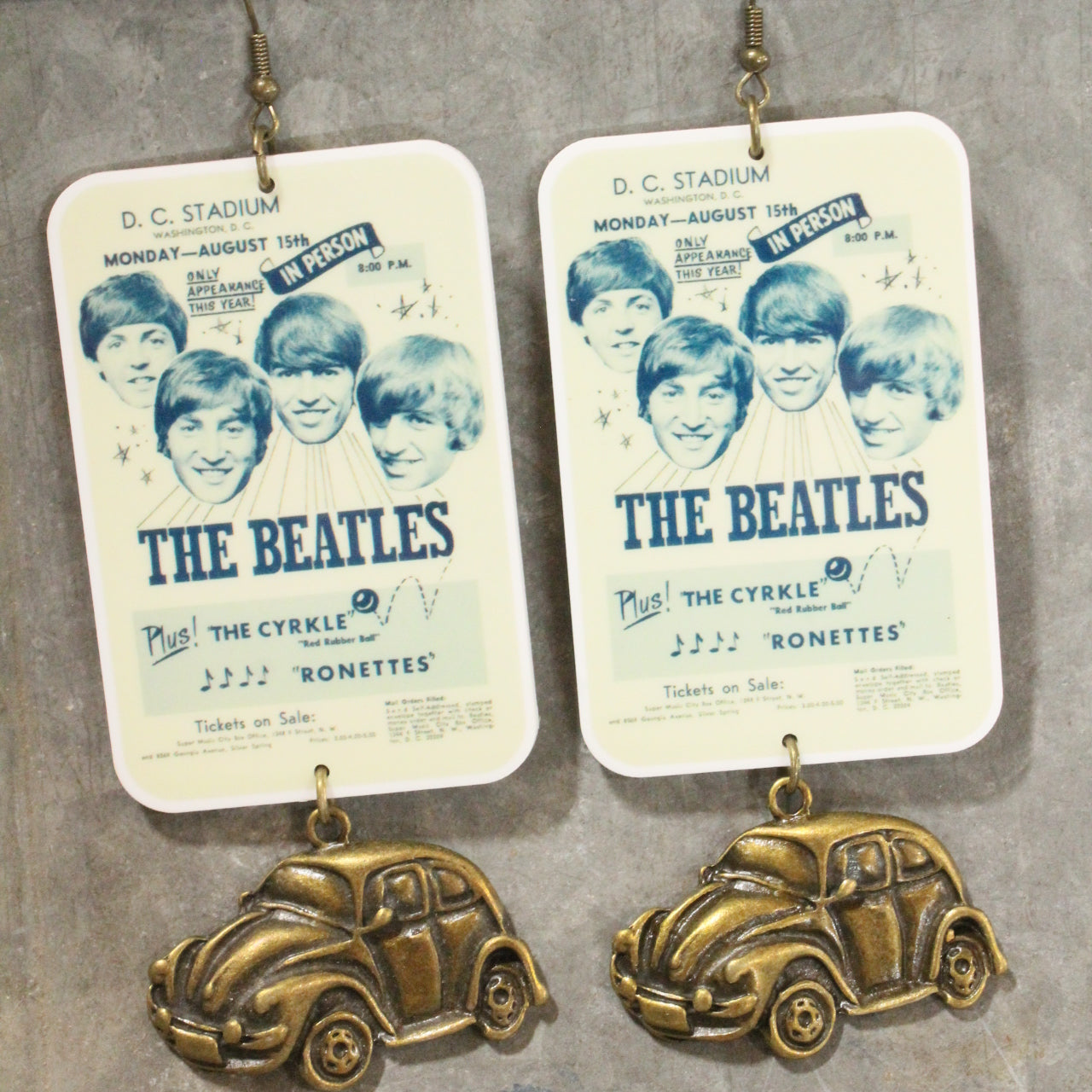 Beatle Mania Chart Topper Dangle Earrings