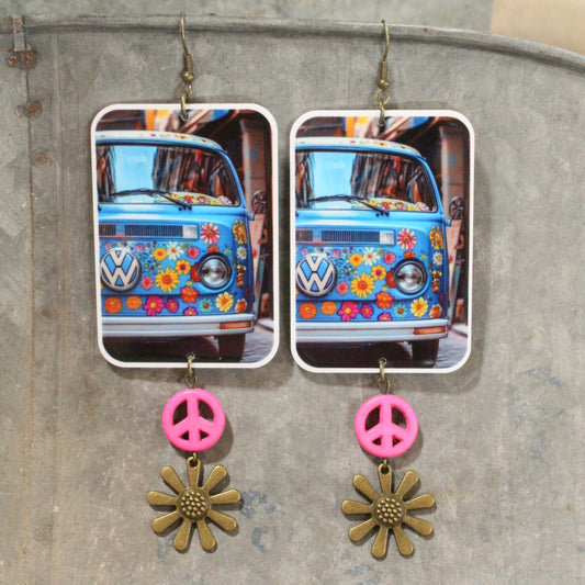 Oh Groovy Day Dangle Earrings