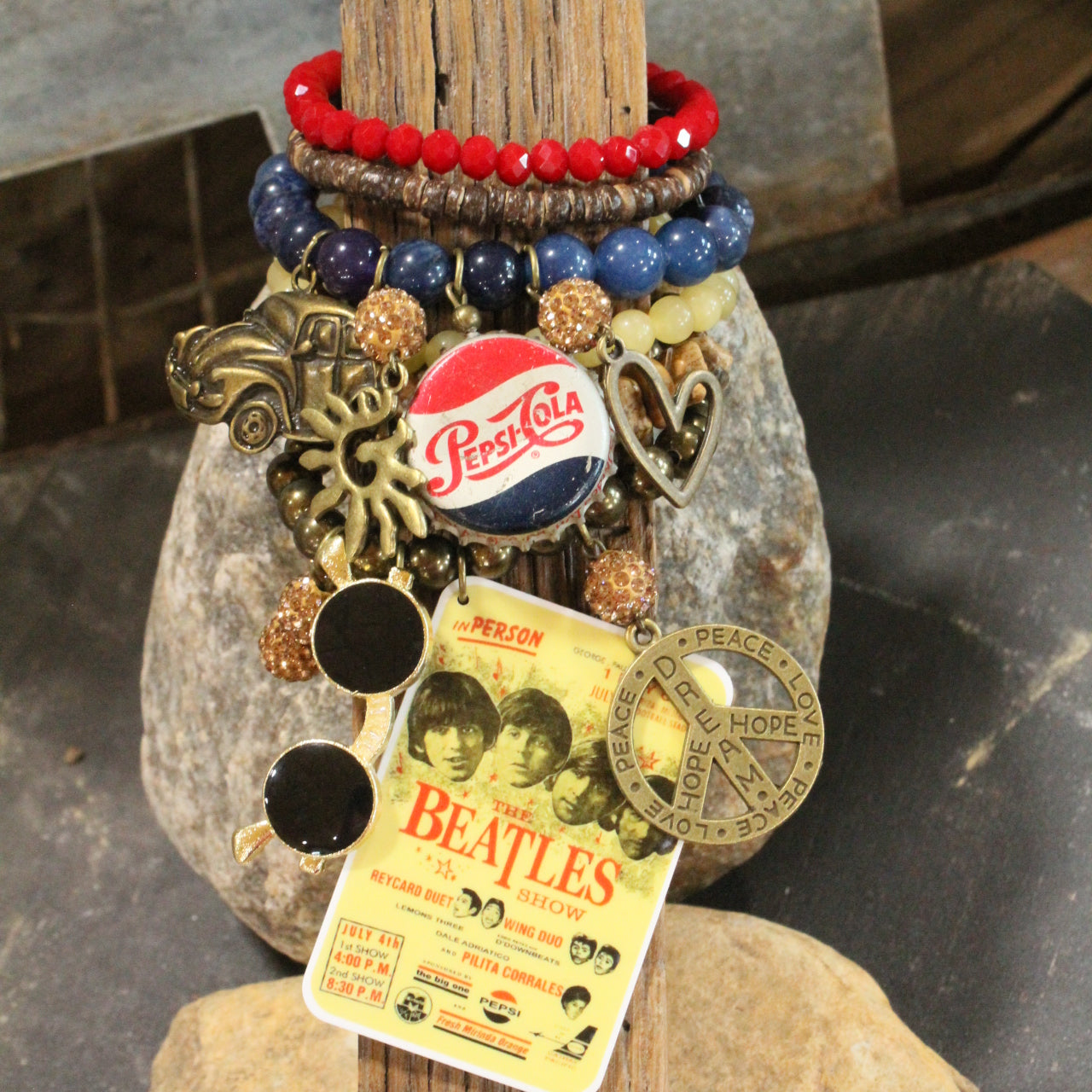 Beatle Mania Chart Topper Bracelet Set