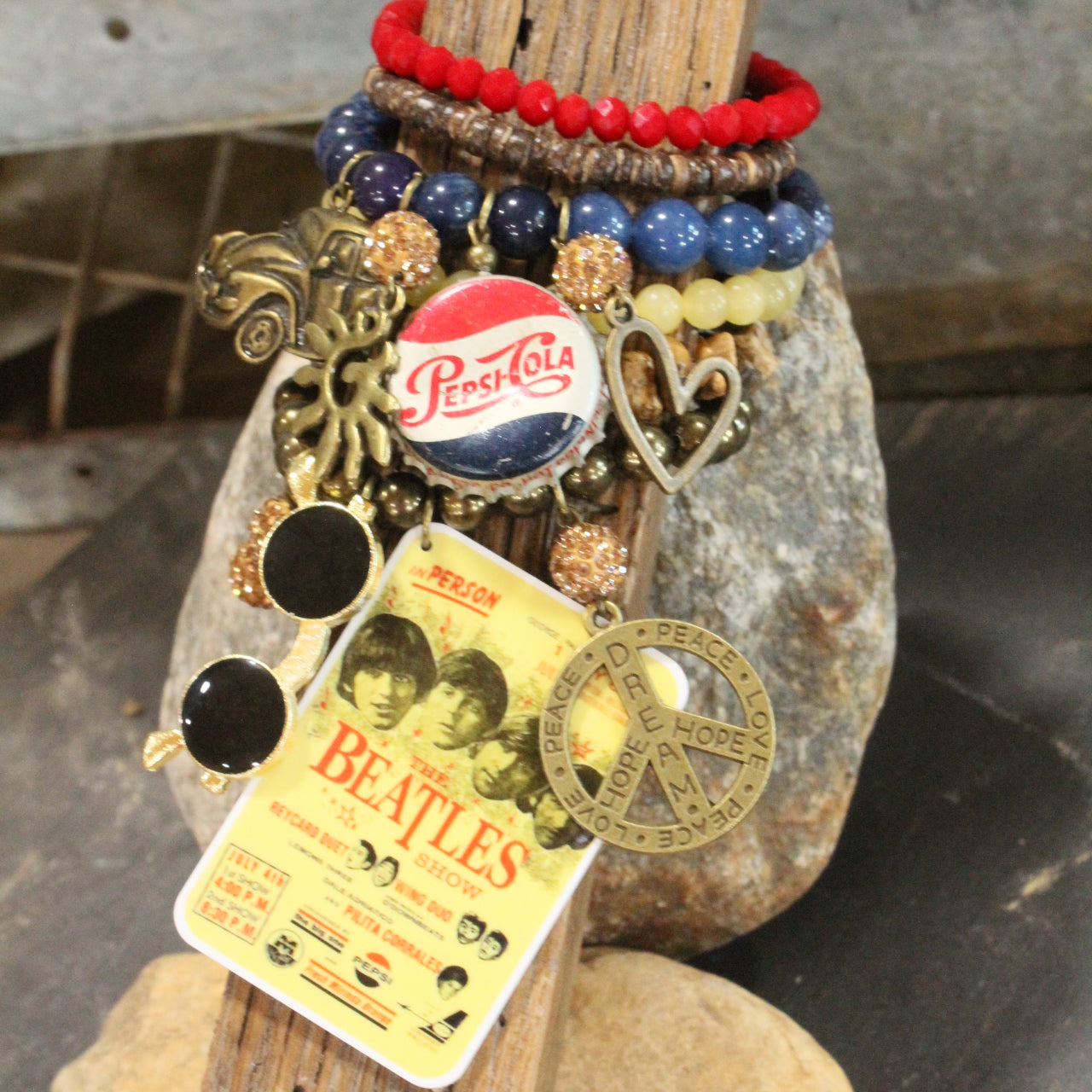 Beatle Mania Chart Topper Bracelet Set