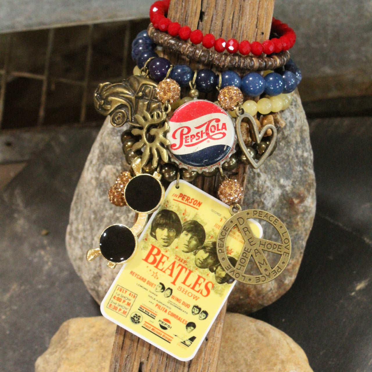 Beatle Mania Chart Topper Bracelet Set