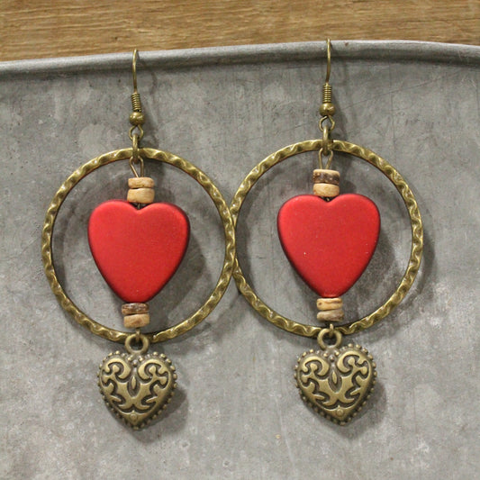 Head Over Heels For You Dangle Drop Earrings