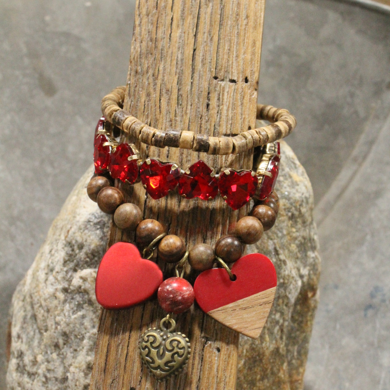 Head Over Heels For You Charm'd Bracelet Set