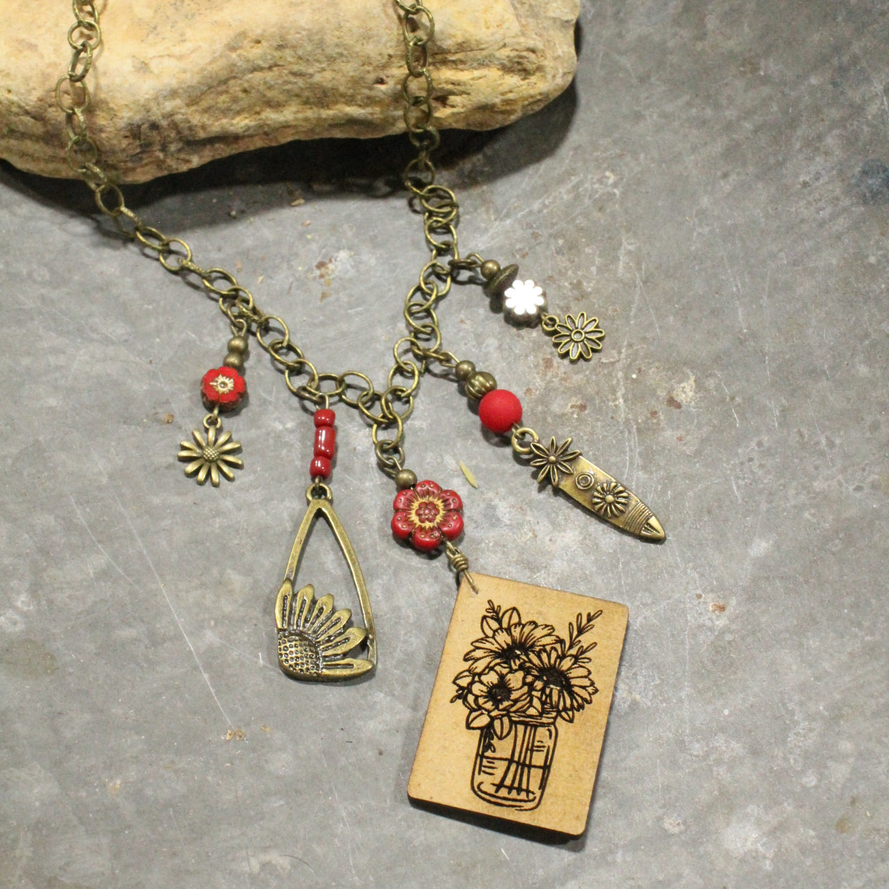 Ripe & Ready Red Charming Necklace