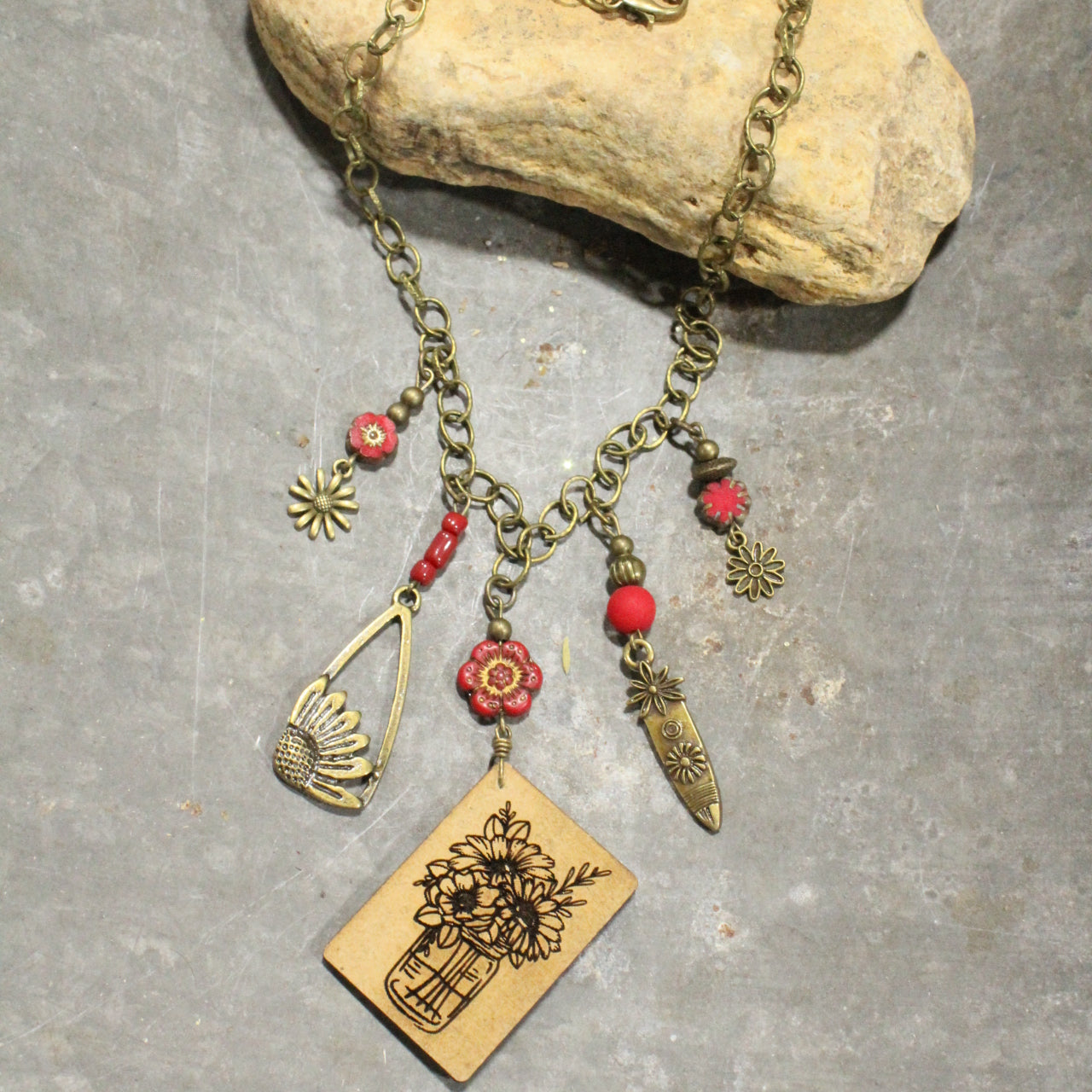 Ripe & Ready Red Charming Necklace