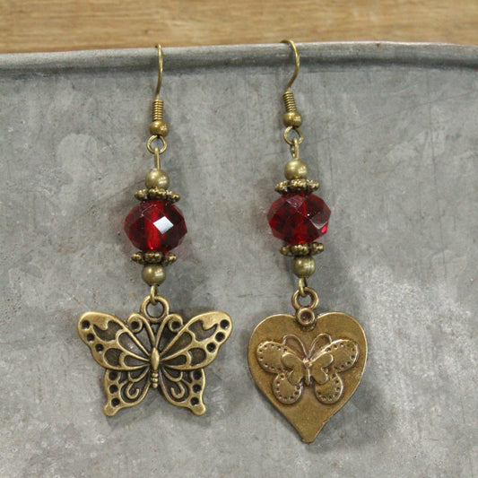 My Heart Flutters For You Dangle Earrings