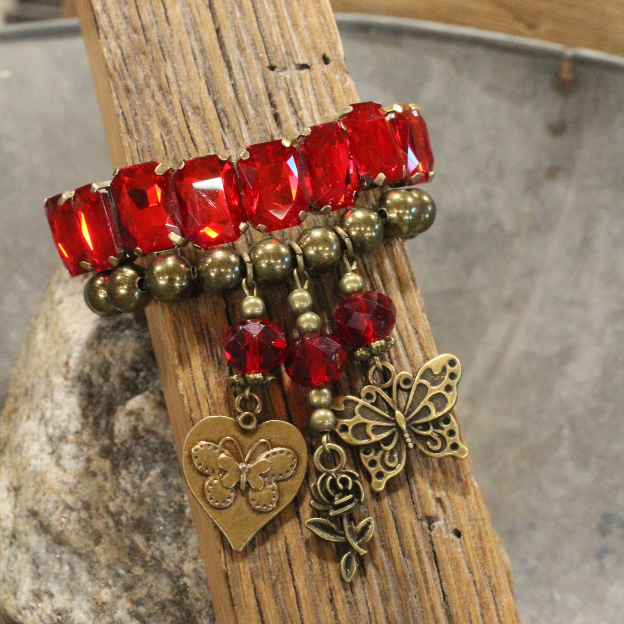 My Heart Flutters For You Bracelet Set