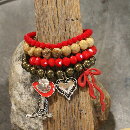 Howdy Partner Valentine Bracelet Set
