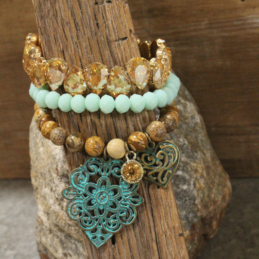 Crazy Over you Bracelet Set