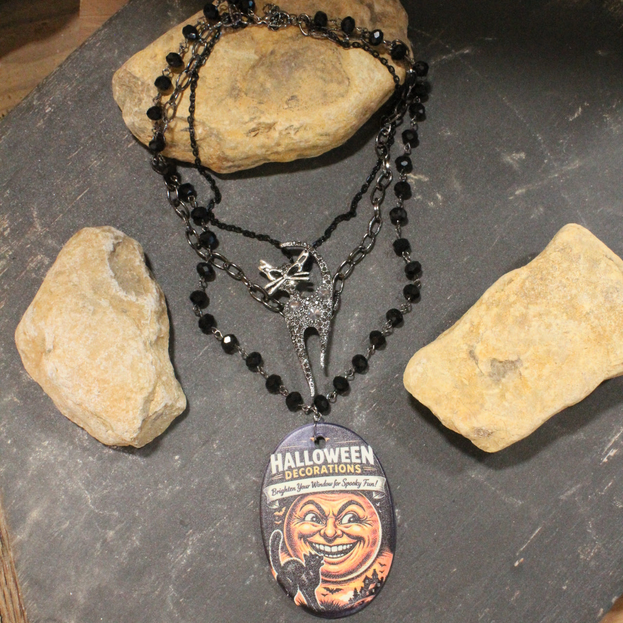 It's Time For Spooky Fun Layered Necklace