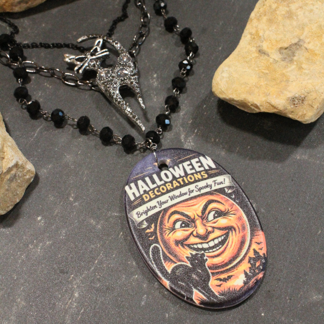It's Time For Spooky Fun Layered Necklace