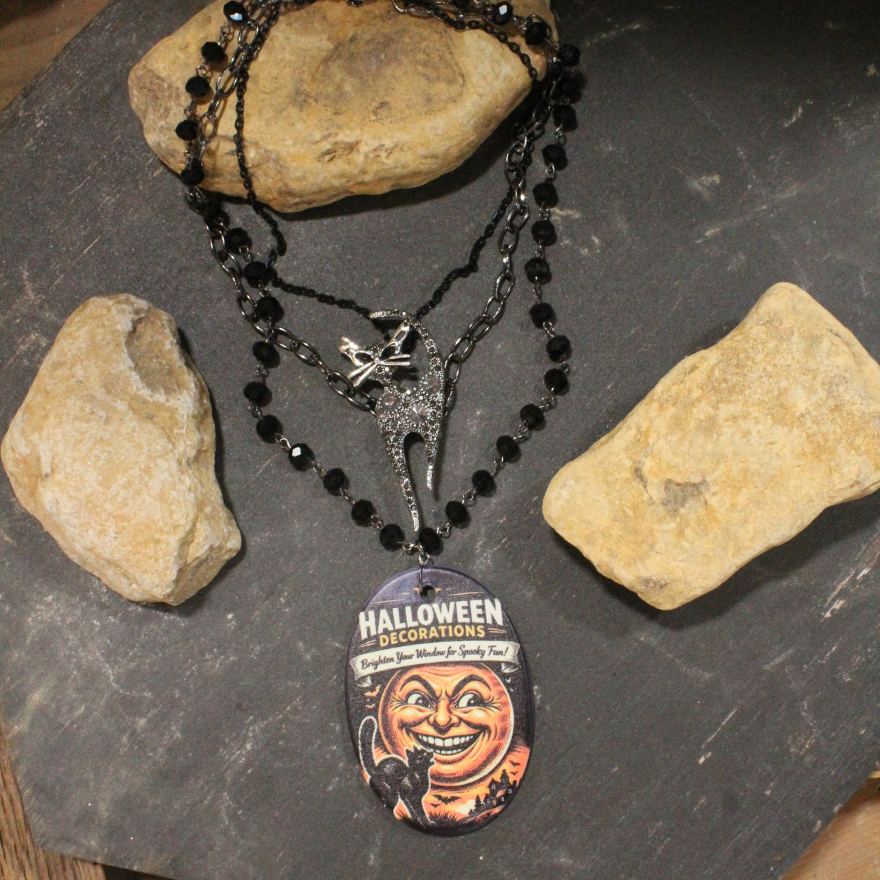It's Time For Spooky Fun Layered Necklace