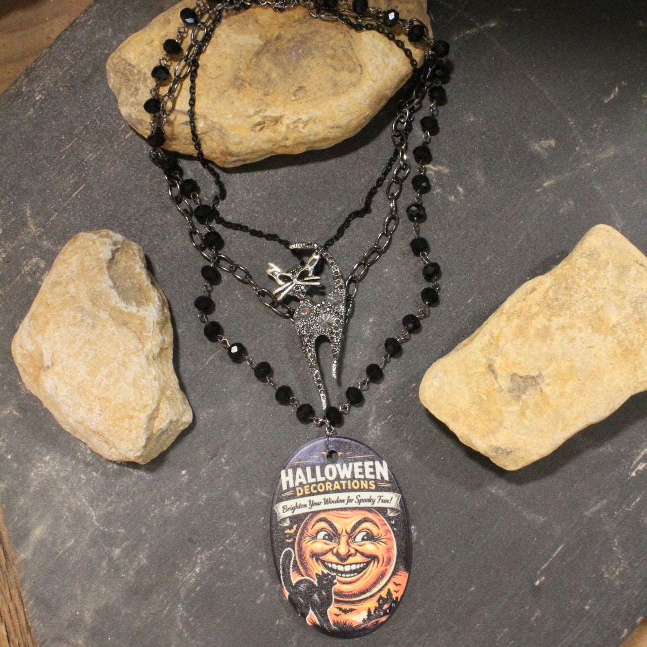 It's Time For Spooky Fun Layered Necklace