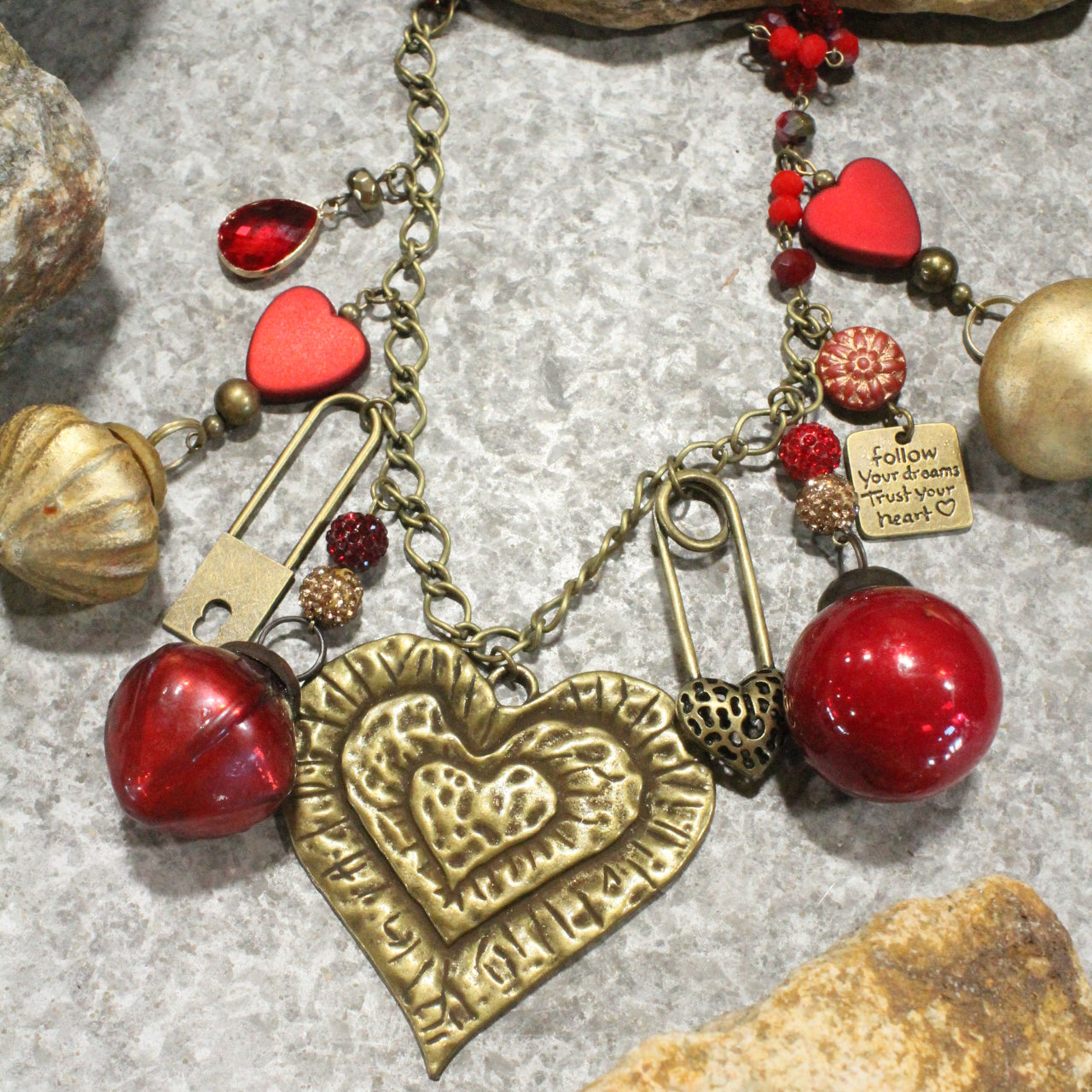 Key To Unlock My Heart Charm'd Necklace