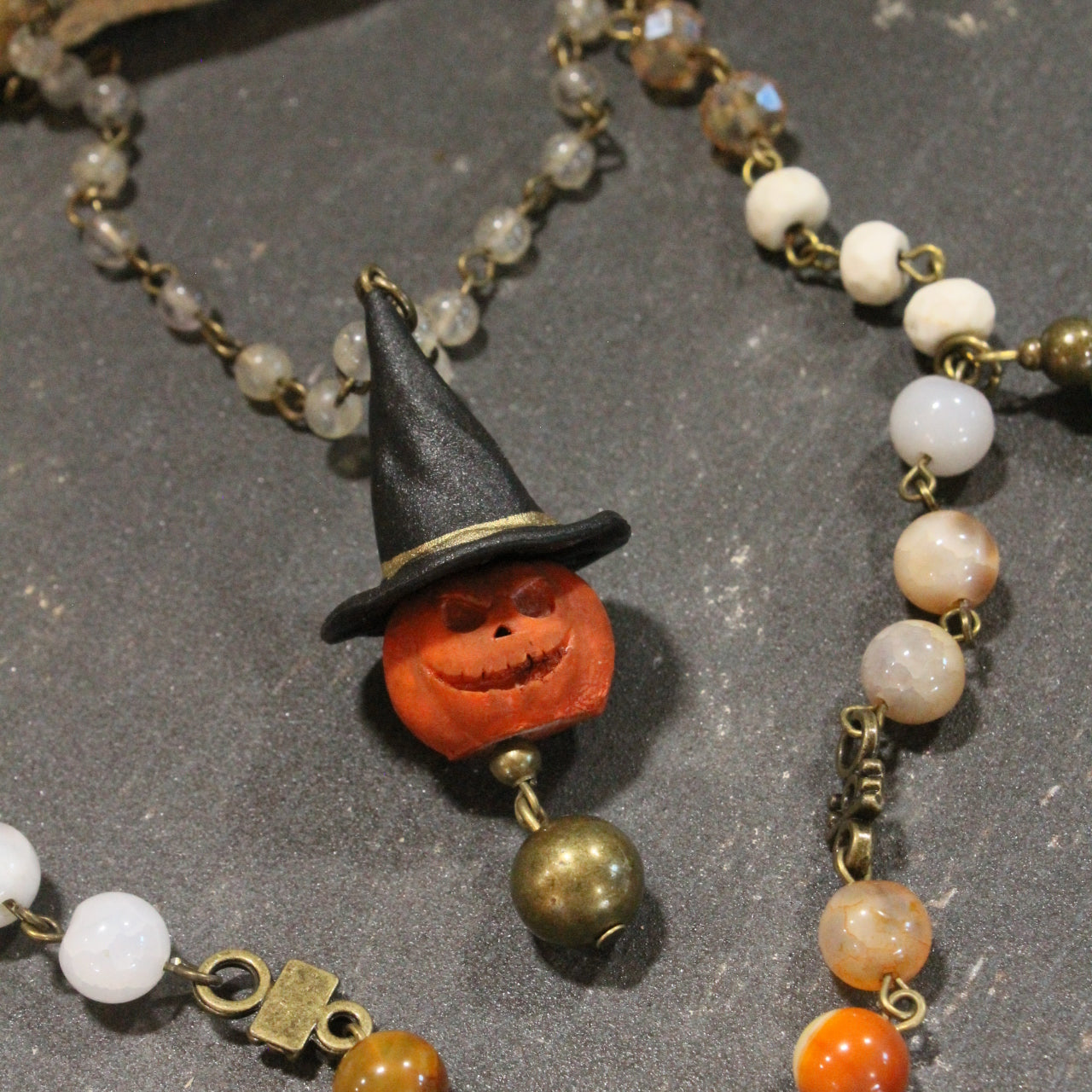 Campfire Marshmallows Layered Necklace