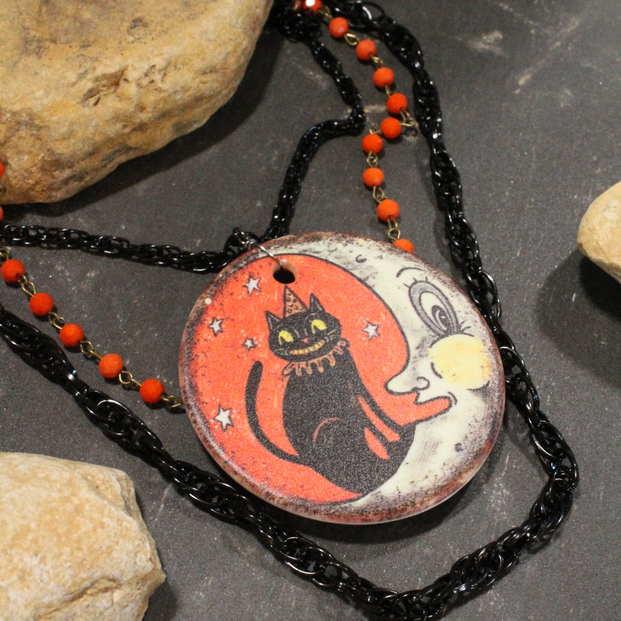 Vintage Halloween Fun Layered Necklace