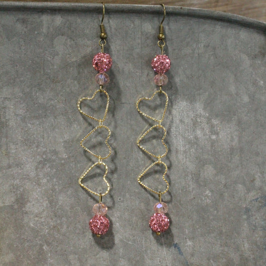 Cupids Bulls Eye Dangle Earrings