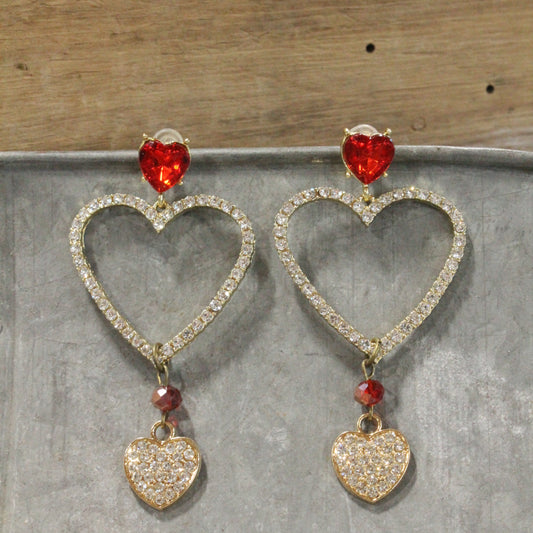 Near Or Far, Always In Love With You Dangle Earrings