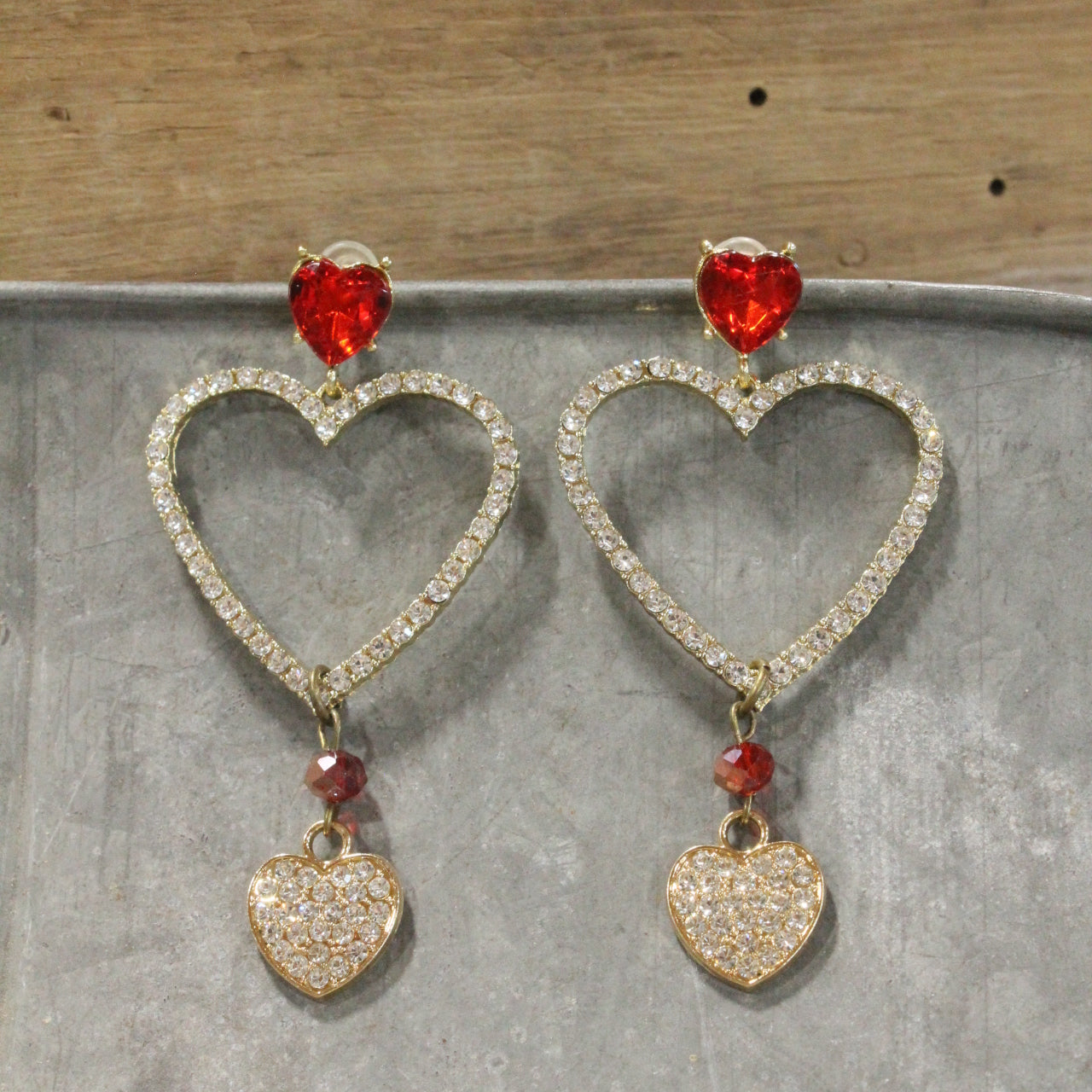 Near Or Far, Always In Love With You Dangle Earrings