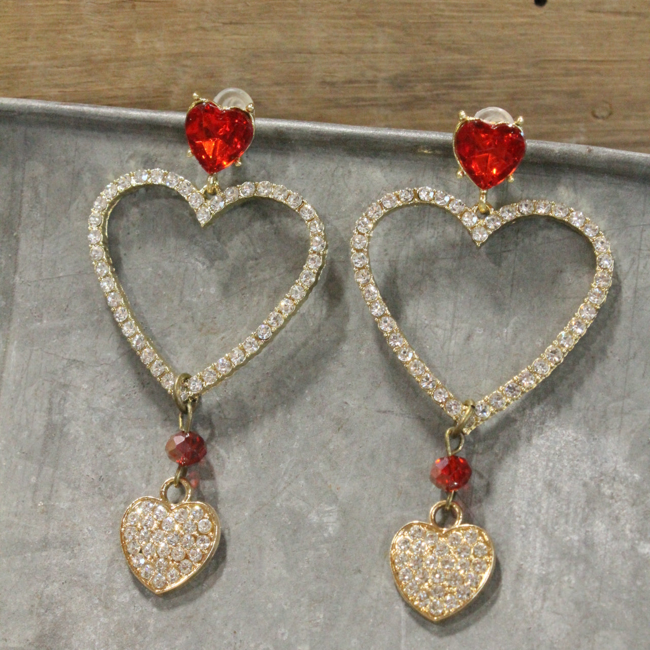 Near Or Far, Always In Love With You Dangle Earrings