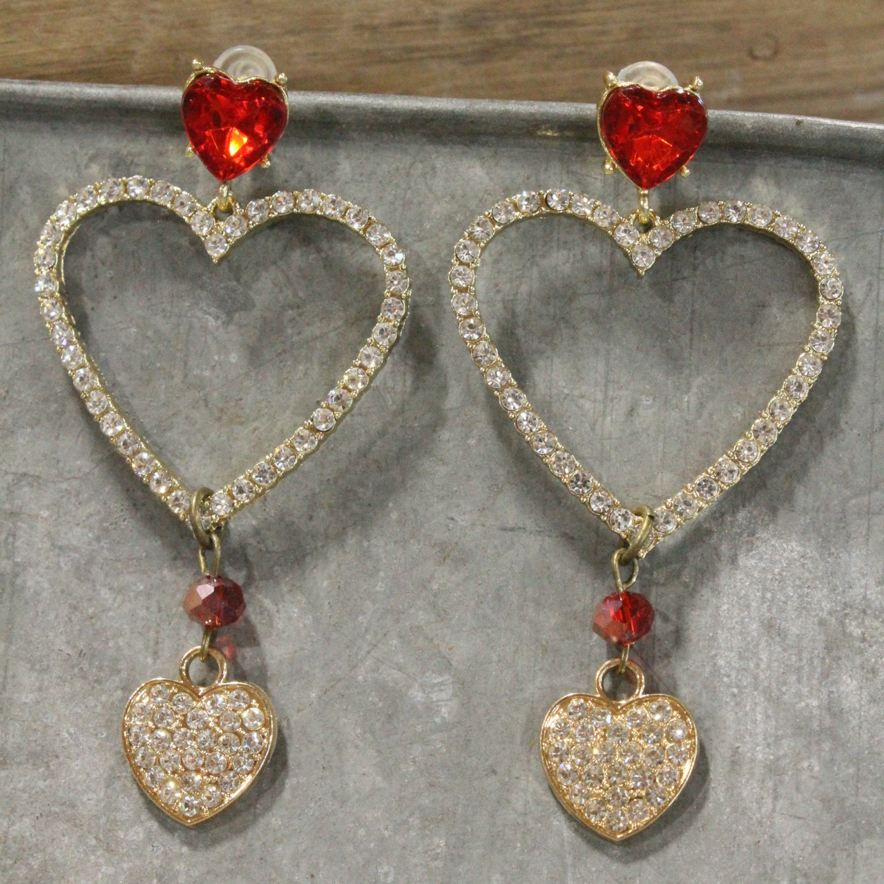 Near Or Far, Always In Love With You Dangle Earrings