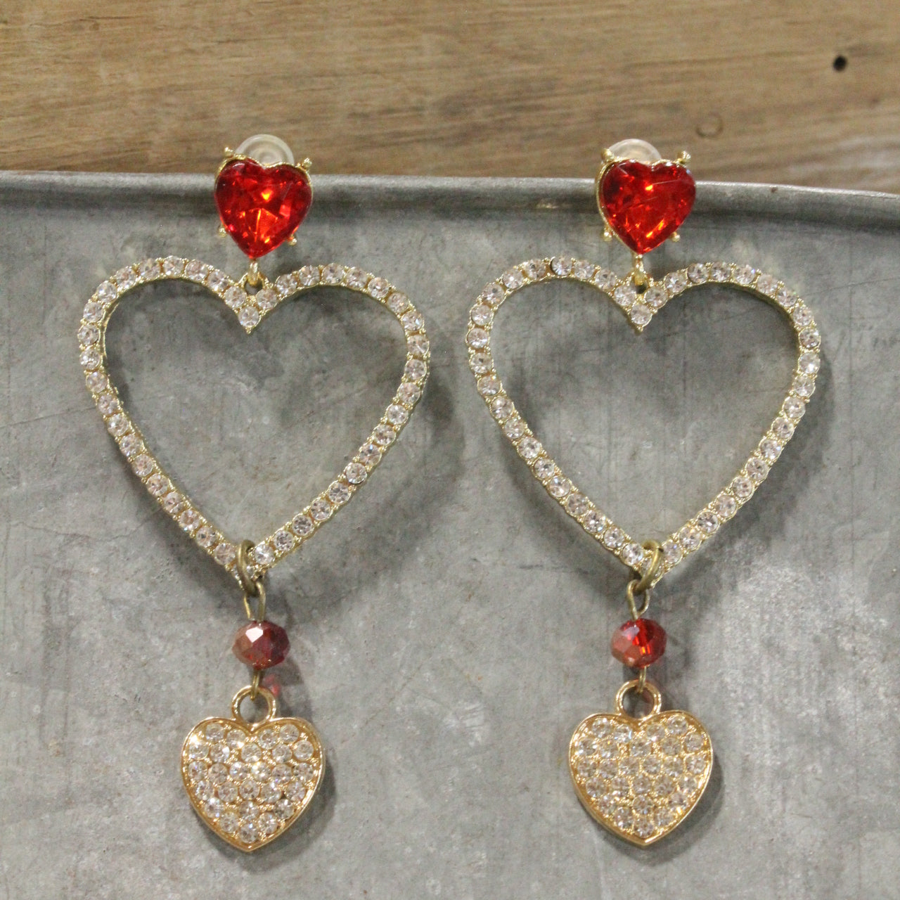 Near Or Far, Always In Love With You Dangle Earrings
