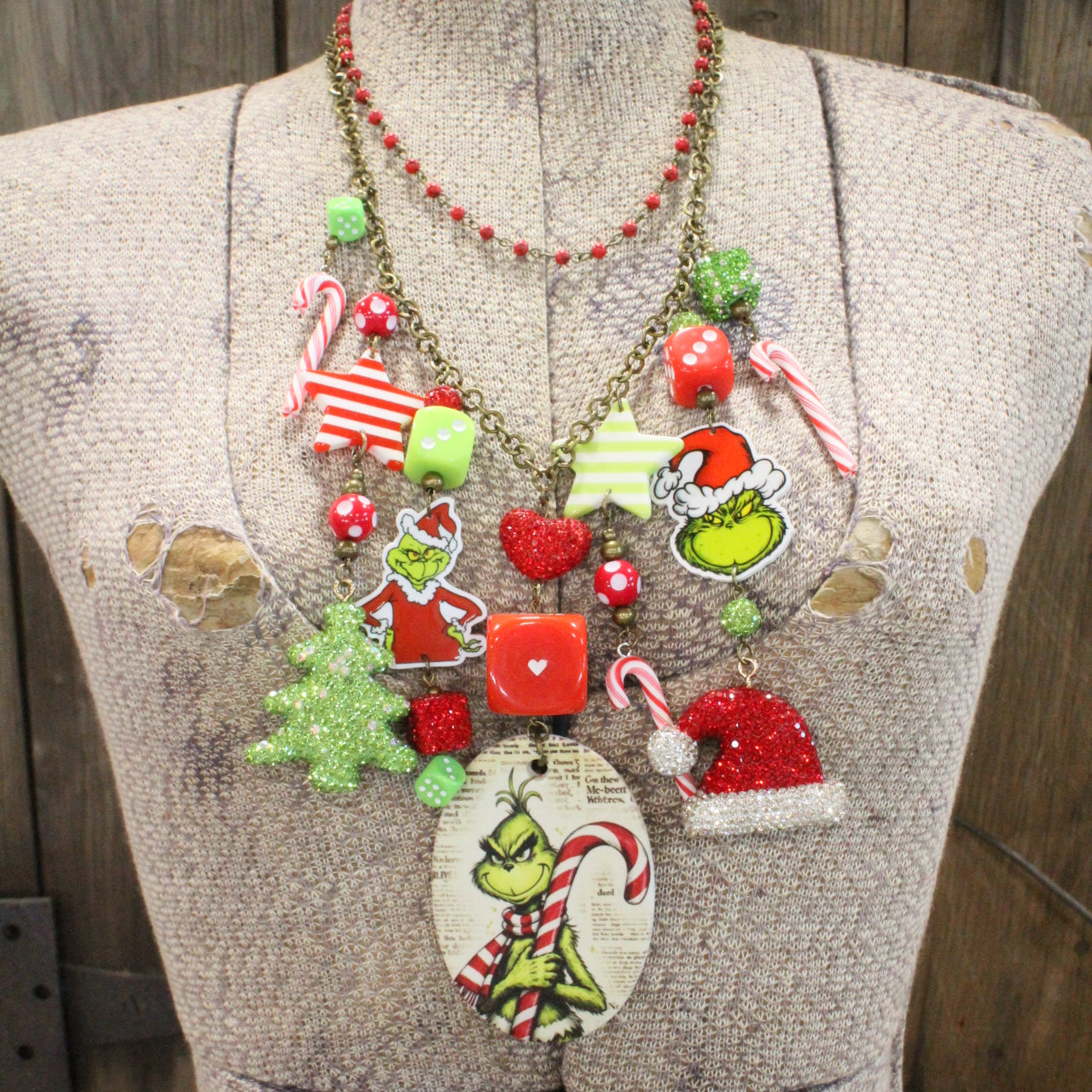 You Got Me At GRINCH Charm'd Necklace