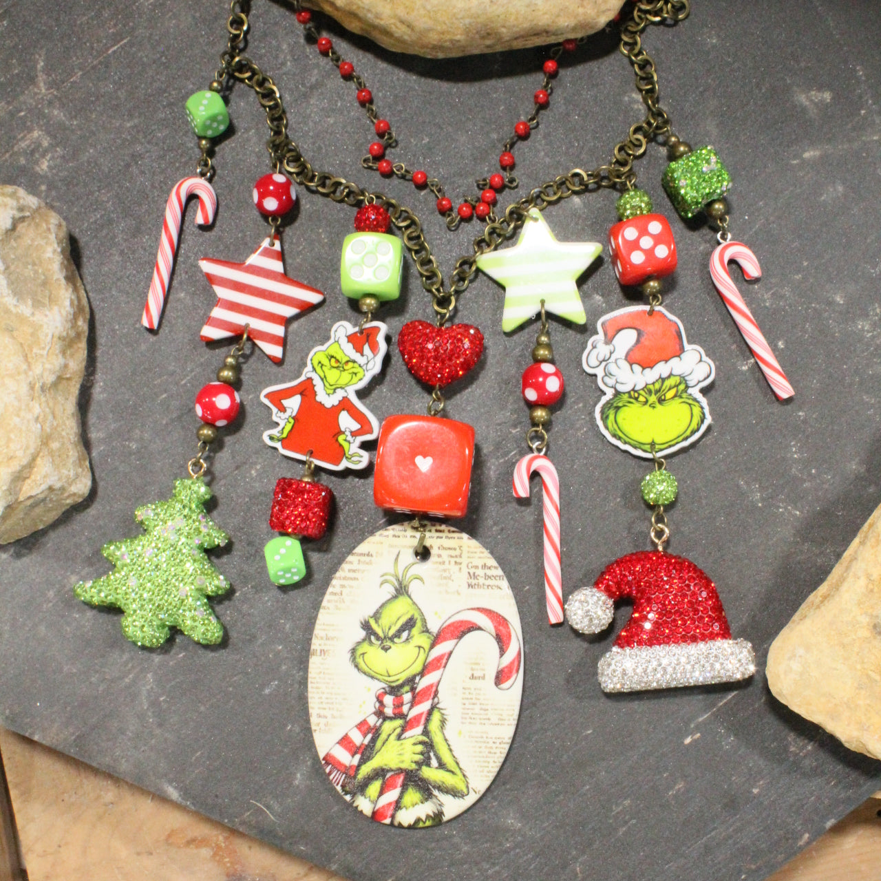You Got Me At GRINCH Charm'd Necklace
