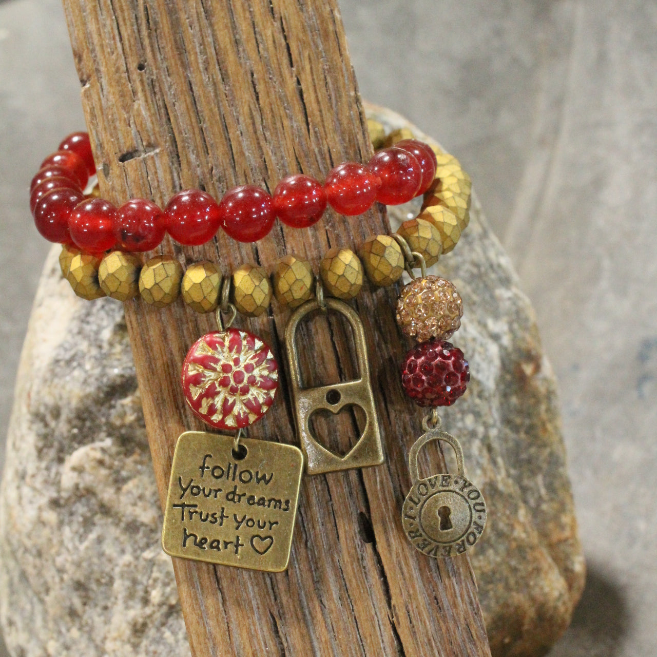 Key To Unlock My Heart Bracelet Set