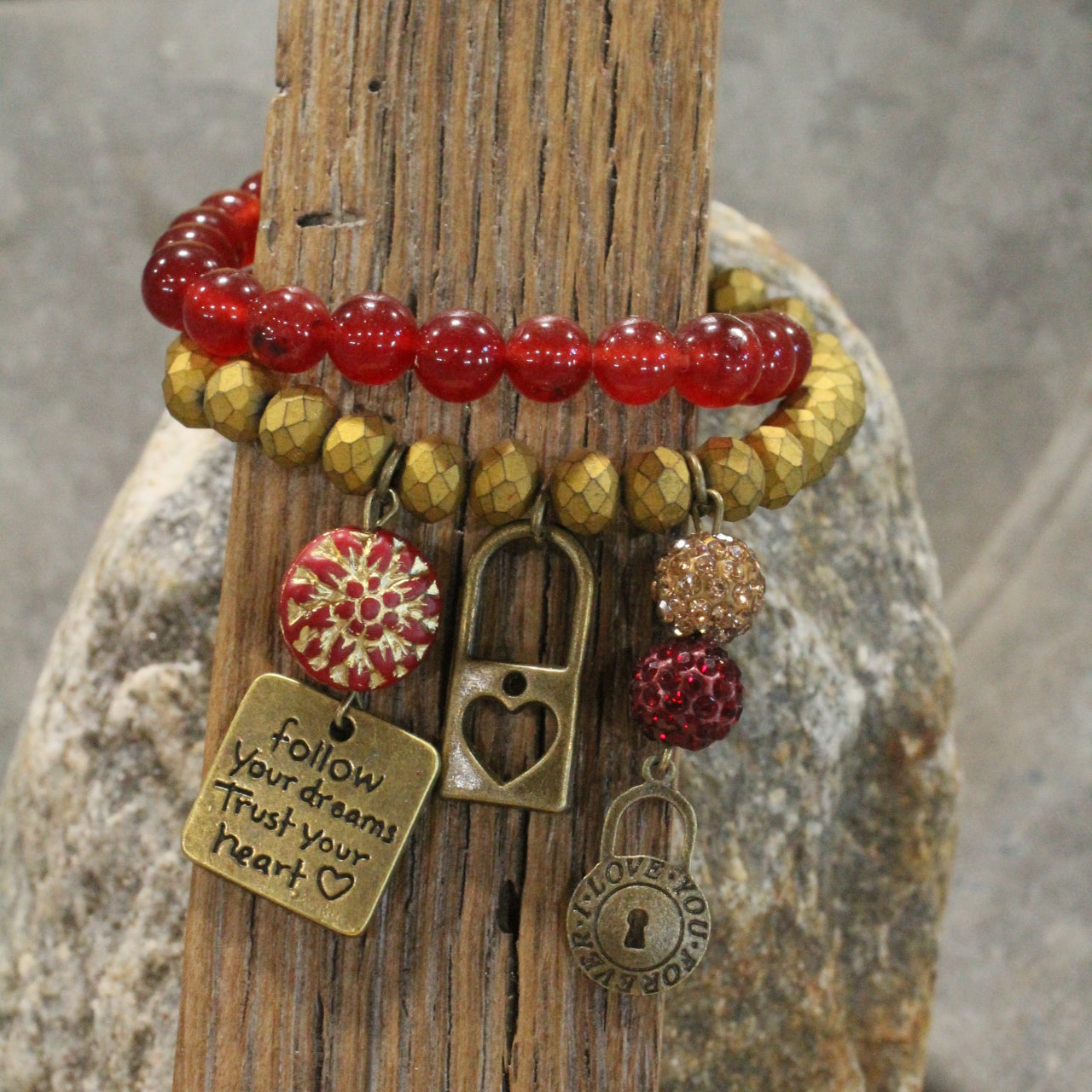 Key To Unlock My Heart Bracelet Set