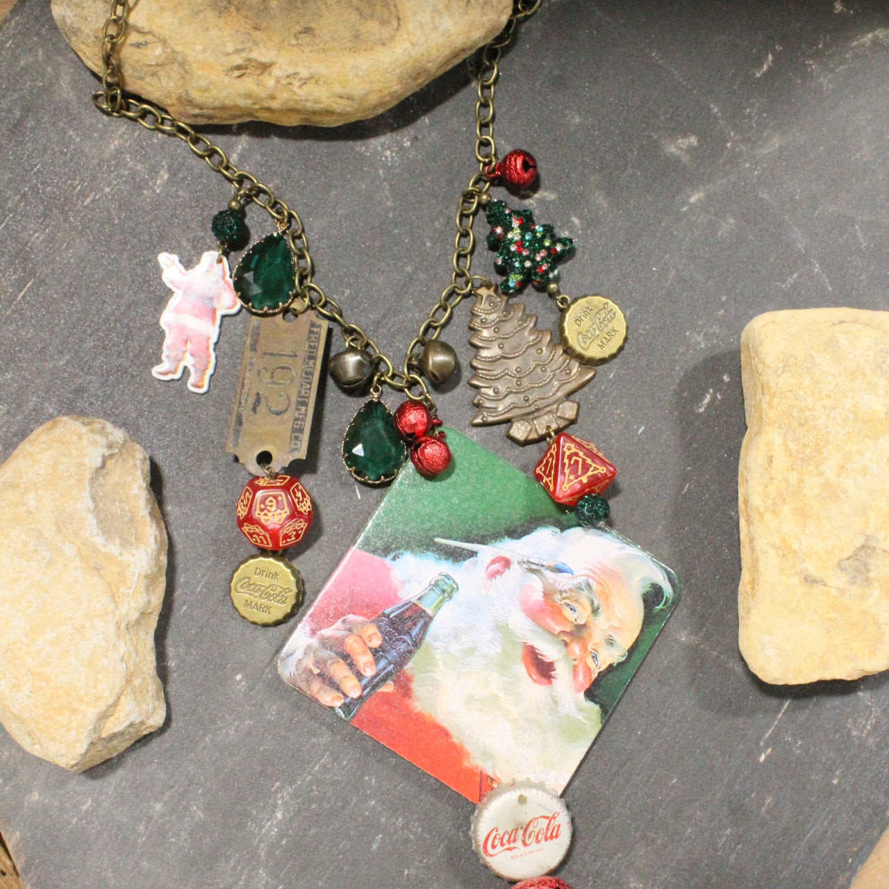 Classic Cola Christmas Charm'd Necklace