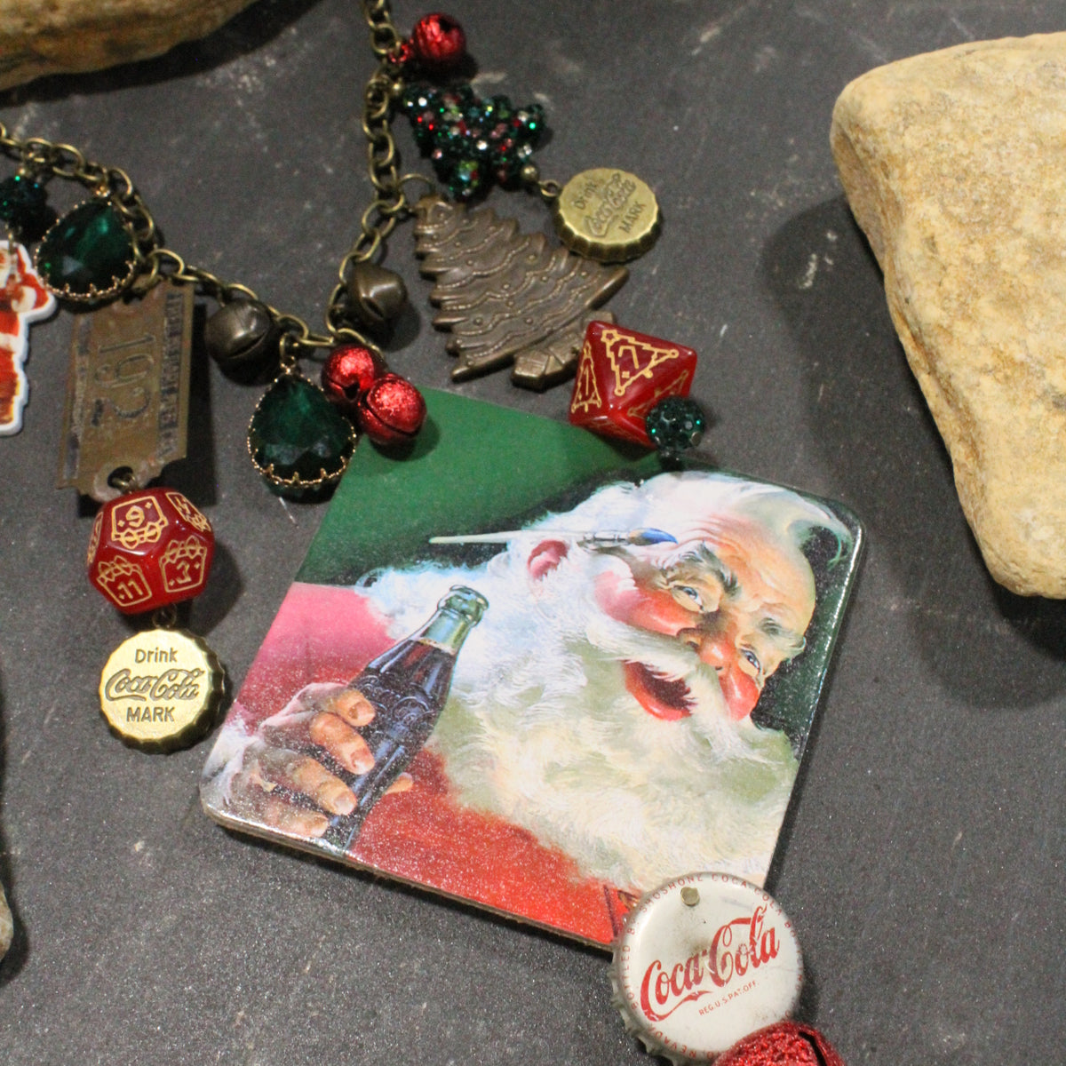 Classic Cola Christmas Charm'd Necklace