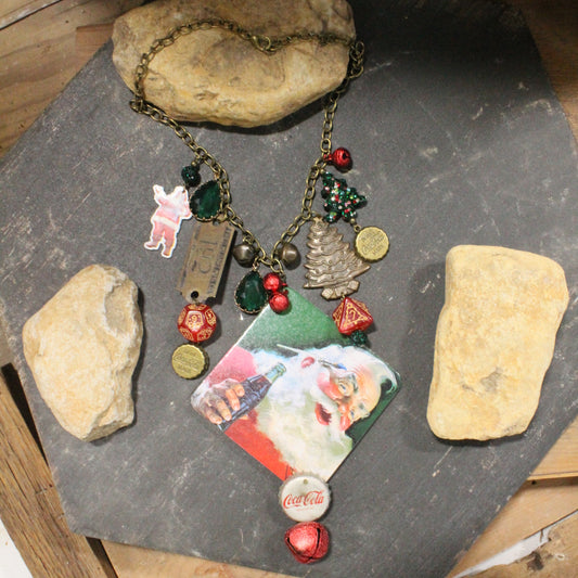 Classic Cola Christmas Charm'd Necklace