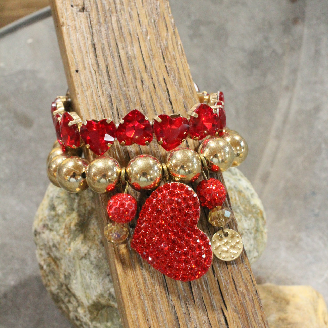 Double Heartbeat Bracelet Set