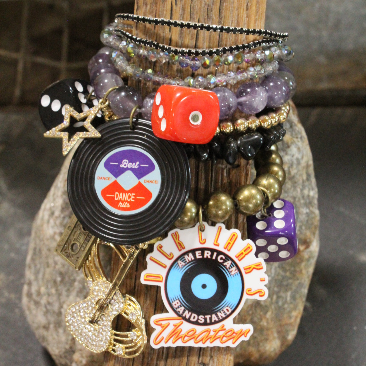 American Bandstand Chart Topper Charm'd Bracelet Set