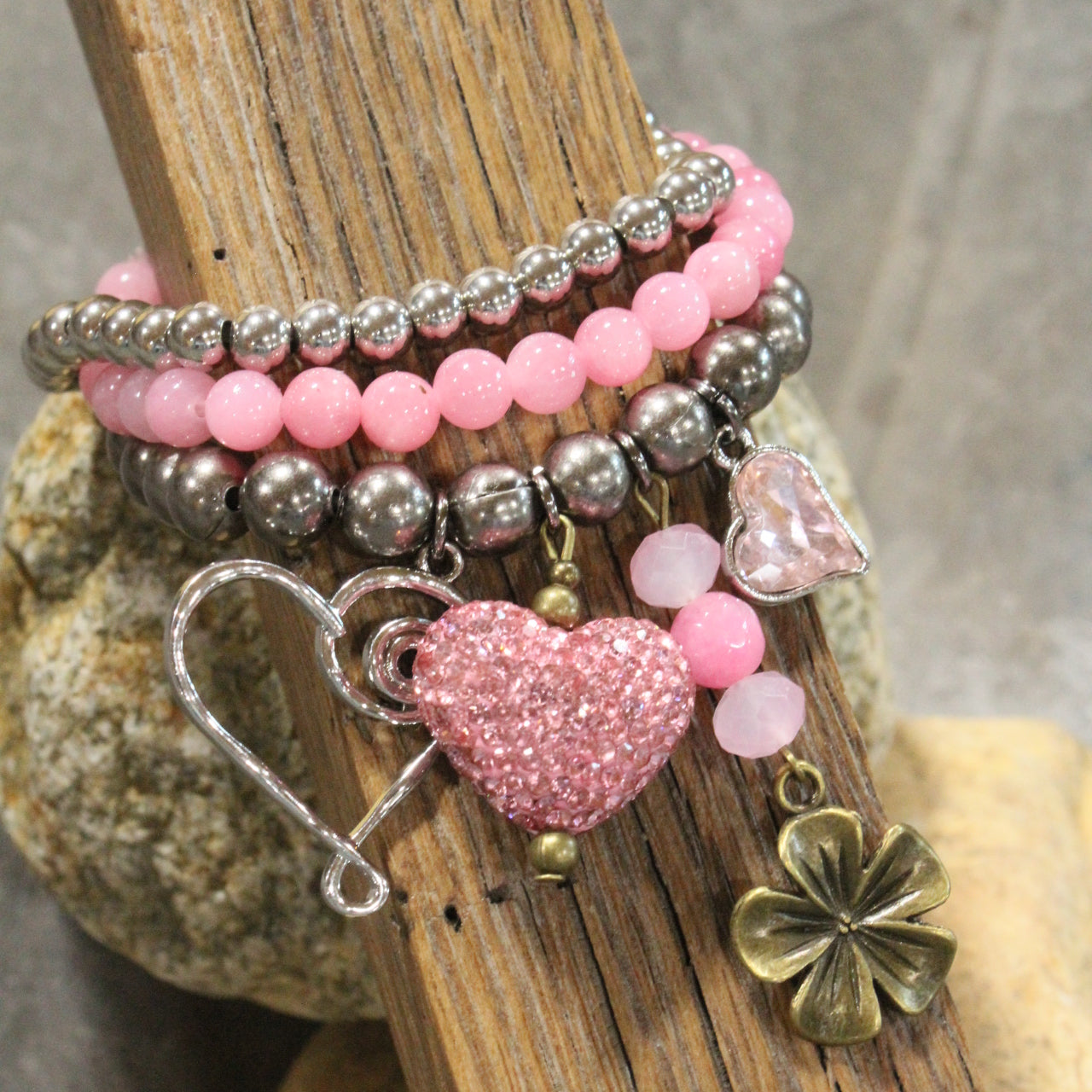 Faith Hope & Love Bracelet Set