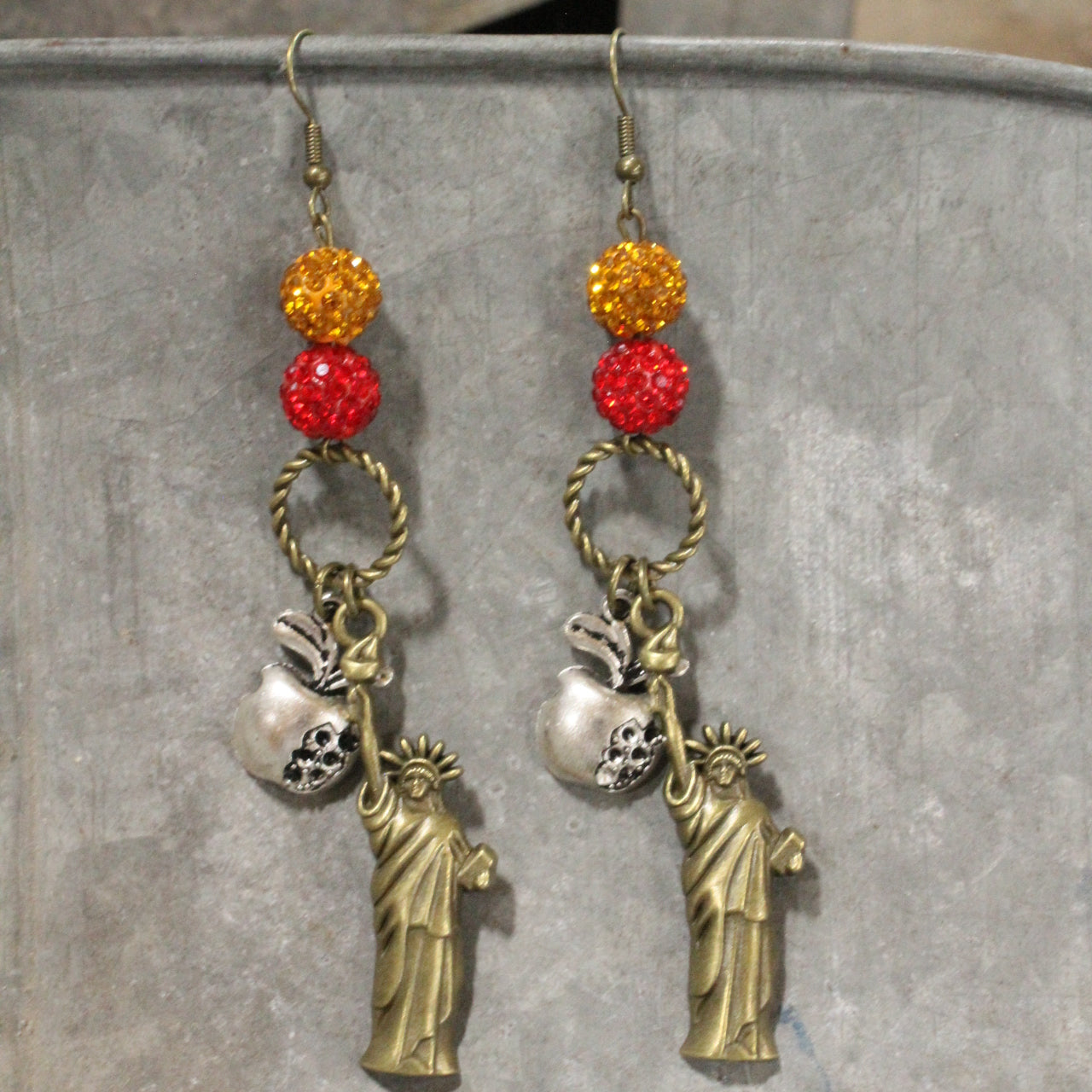 Travel Time In New York Dangle Earrings