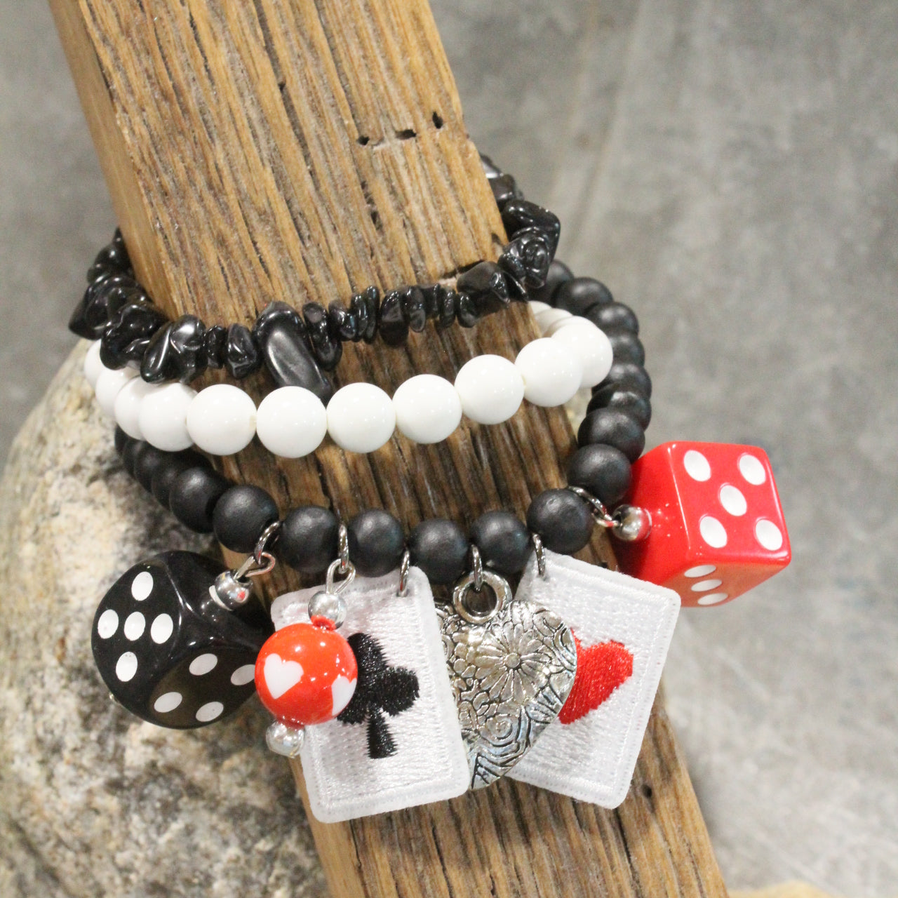 Playing My Suit For You Charm'd Bracelet Set