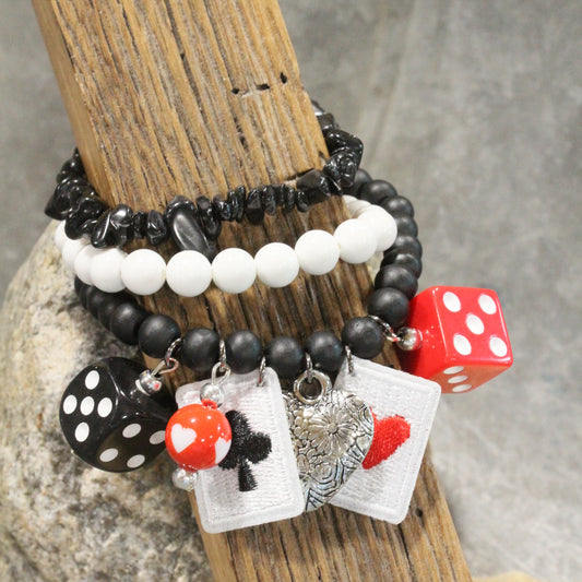 Playing My Suit For You Charm'd Bracelet Set