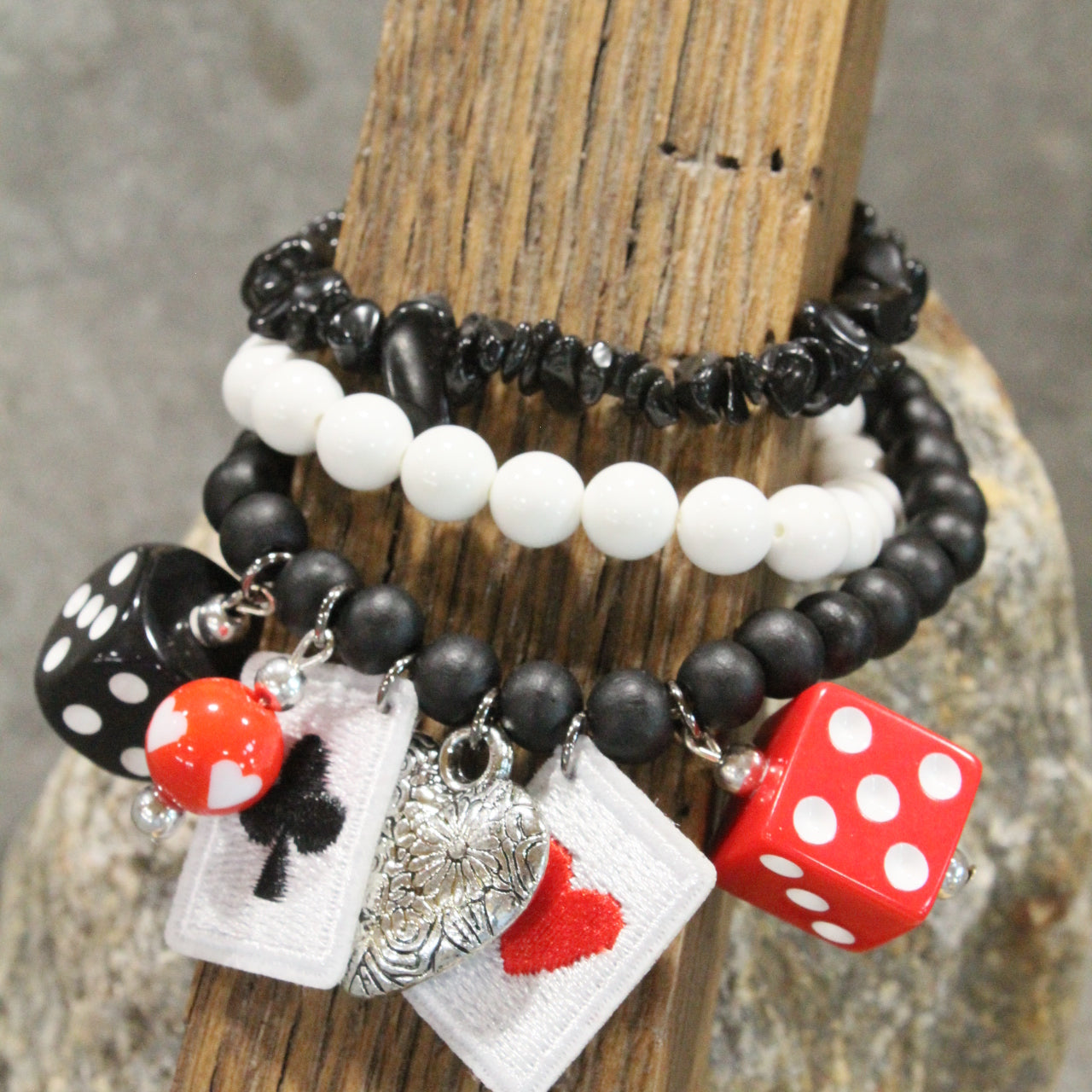 Playing My Suit For You Charm'd Bracelet Set