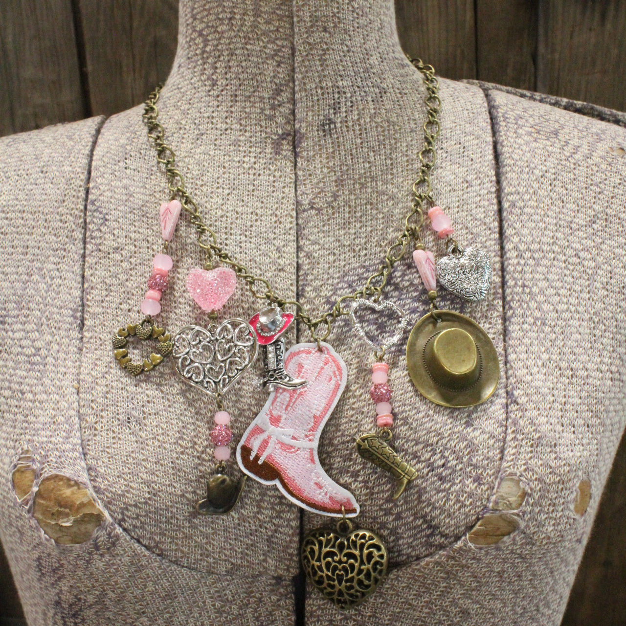 My Heart Belongs To All Things Western Charm'd Necklace
