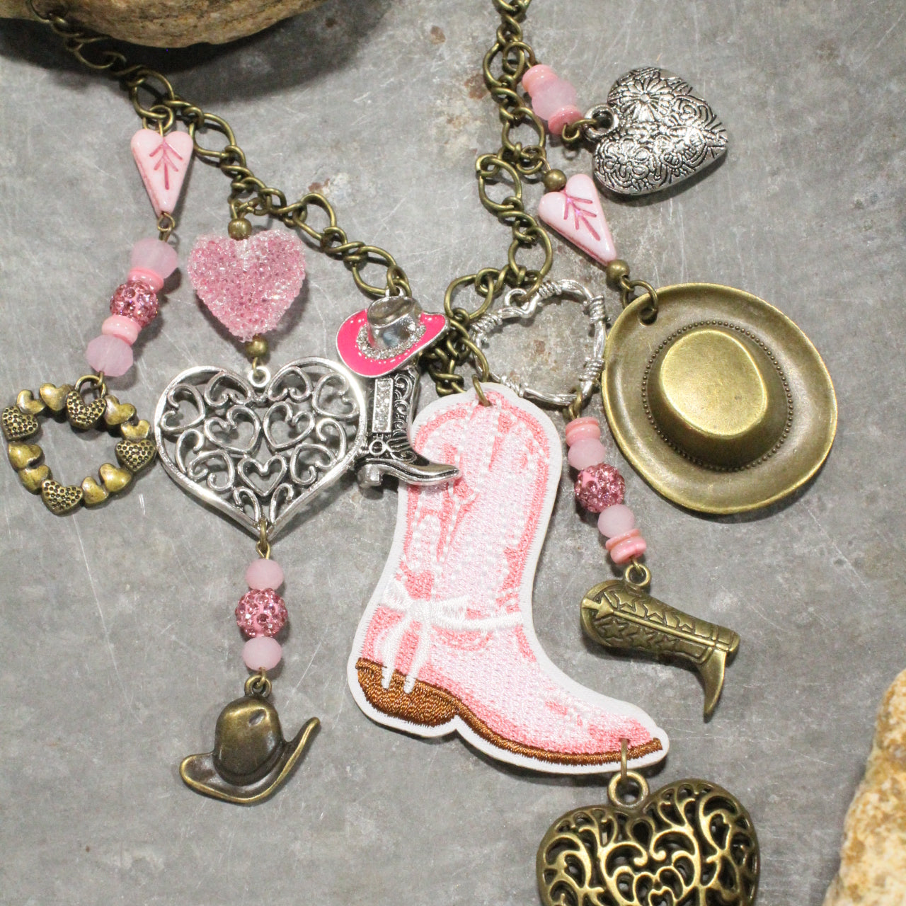 My Heart Belongs To All Things Western Charm'd Necklace