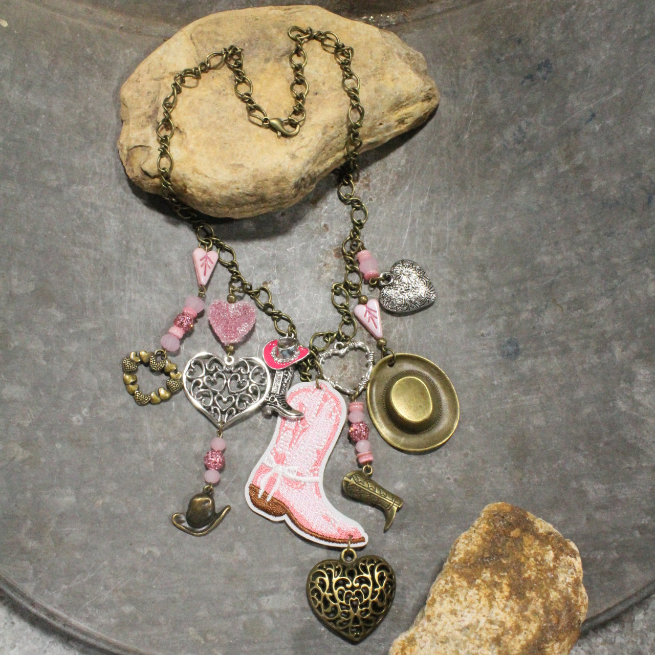 My Heart Belongs To All Things Western Charm'd Necklace