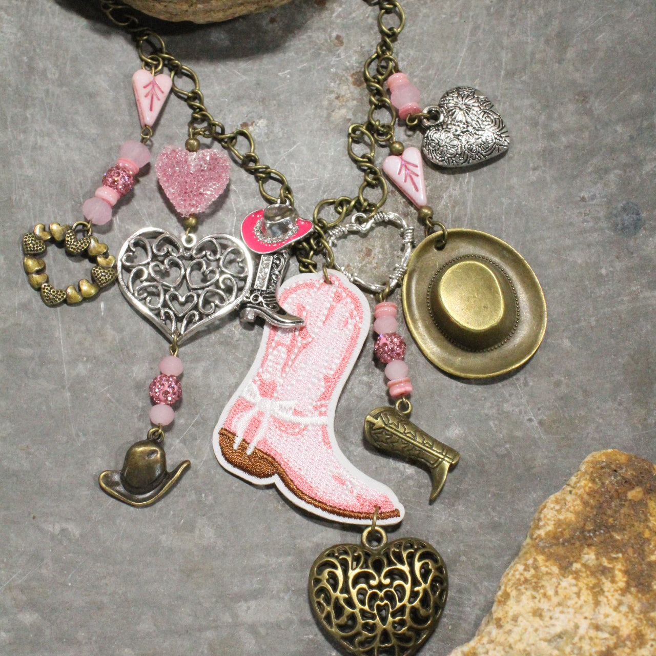 My Heart Belongs To All Things Western Charm'd Necklace